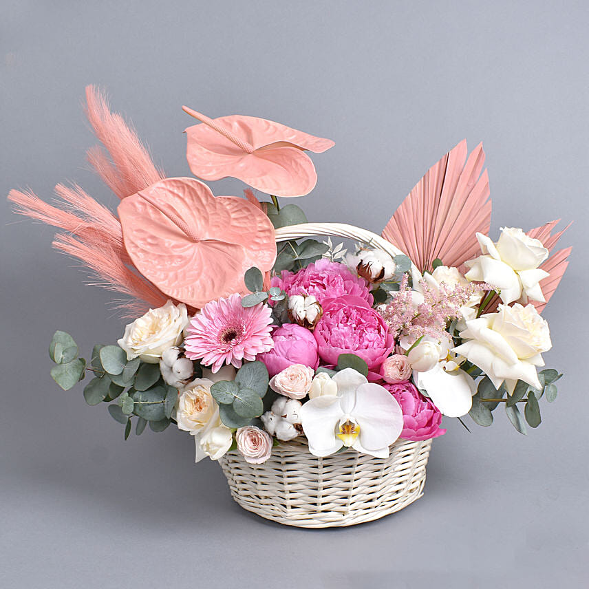 Charming Love Beautiful Flower Basket