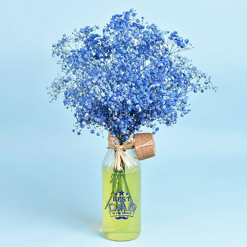 Online Best Dad Ever Blue Gypsos Arrangement Gift Delivery in UAE - FNP