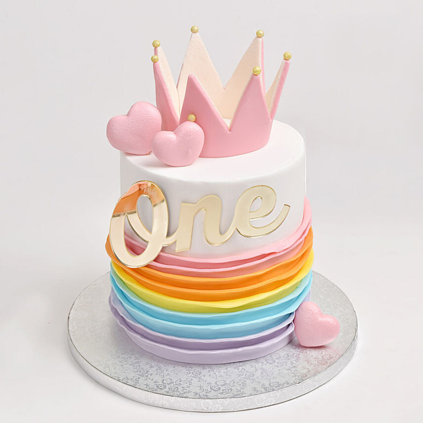 Rainbow Birthday Chocolate Cake