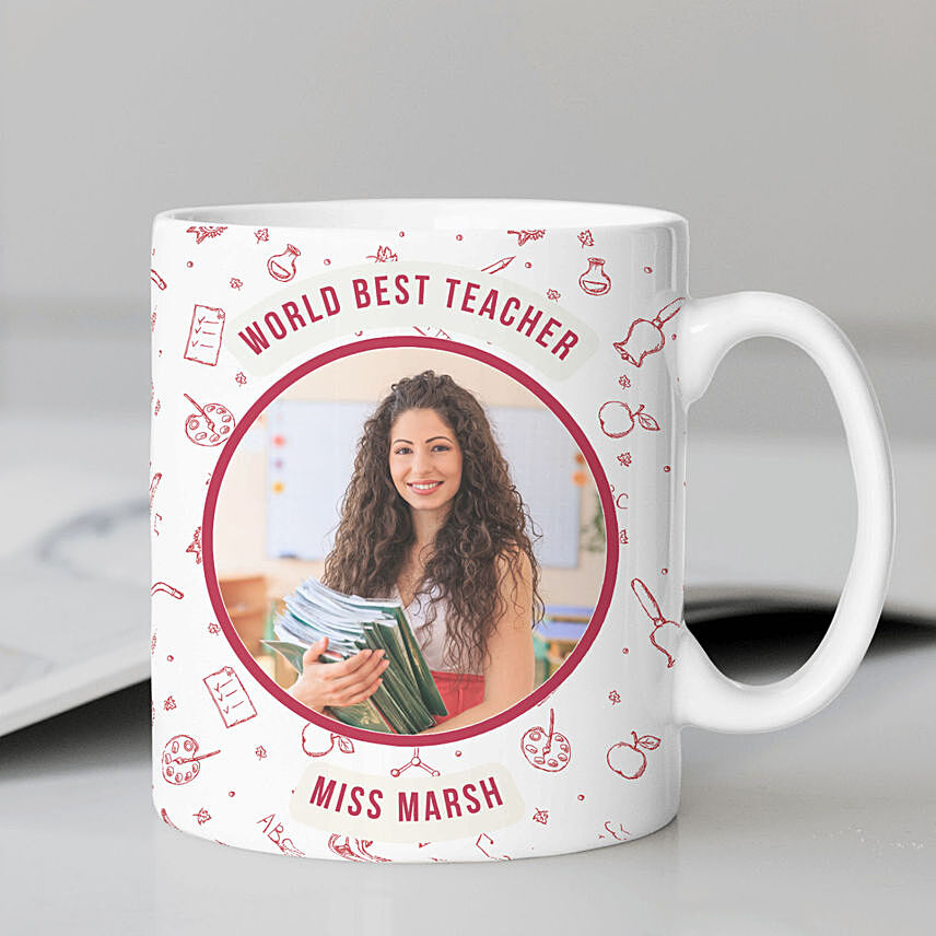 World Best Miss Teacher Personalized Mug