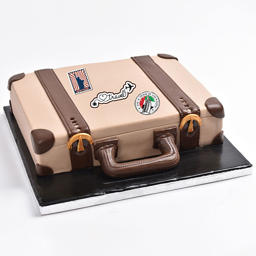 Red Velvet Suitcase Cake