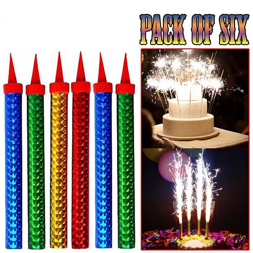 Sparkling Candle 6 Pcs