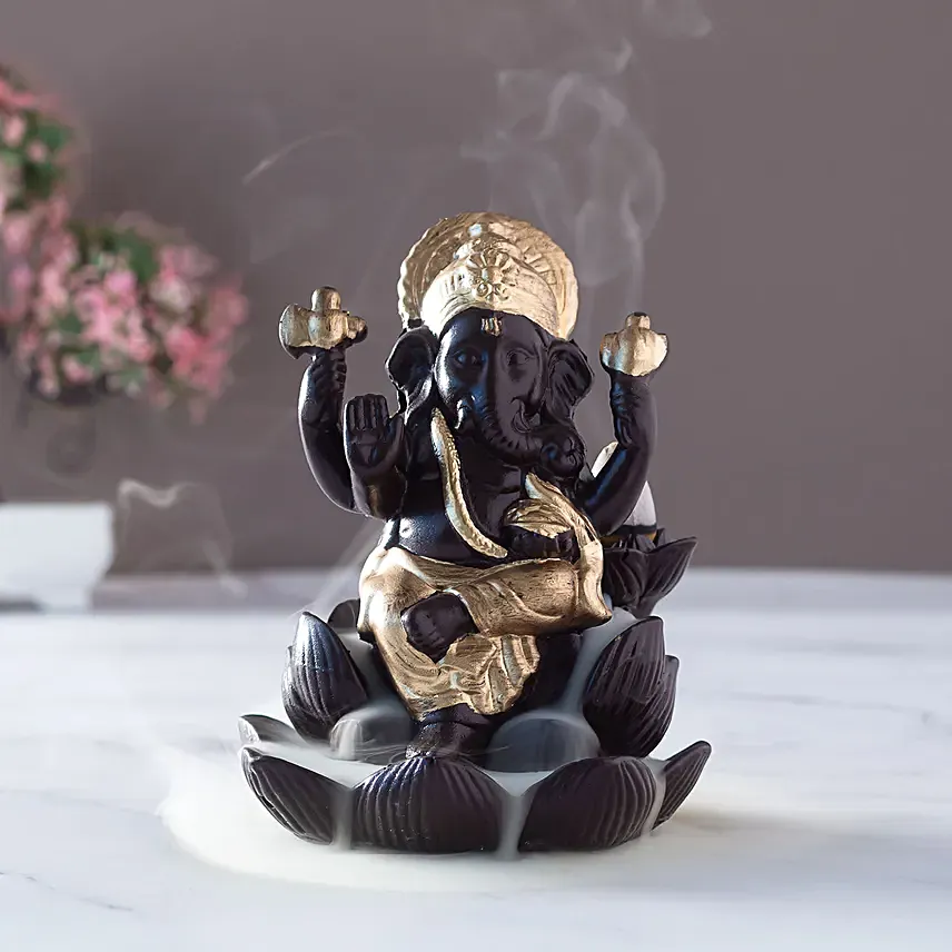 Ganesha With Incense Burner