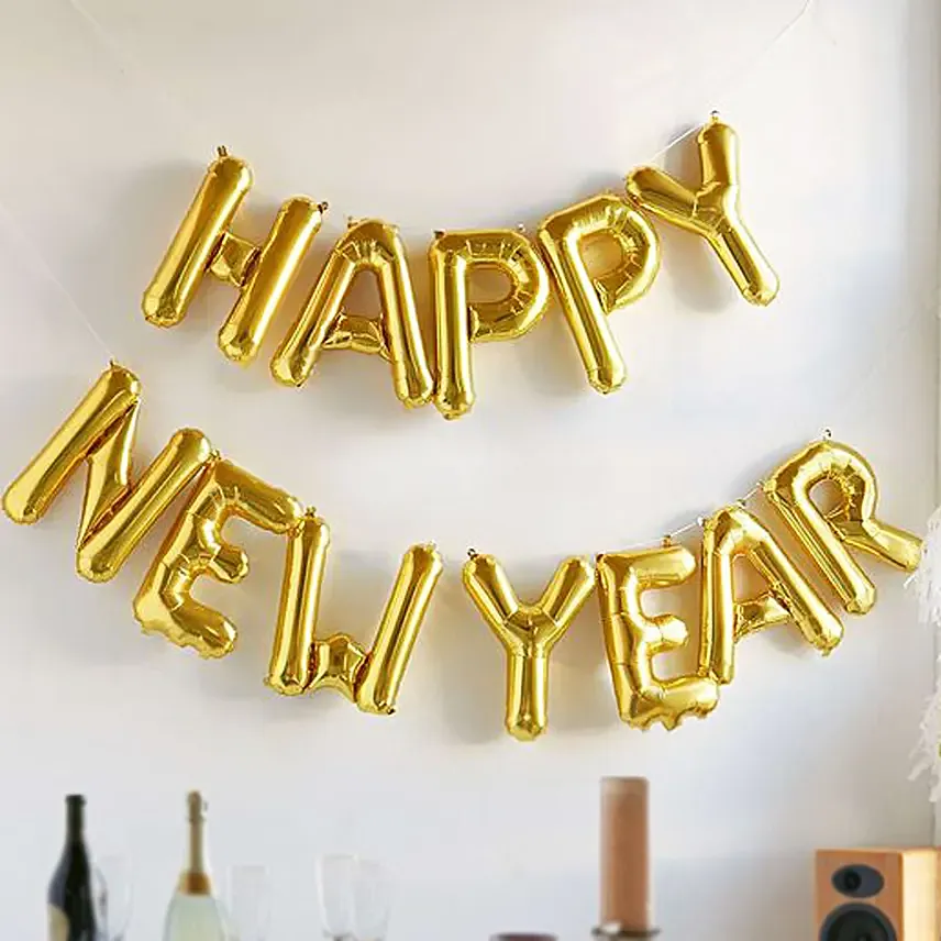 Happy New Year Alphabet Balloon Set