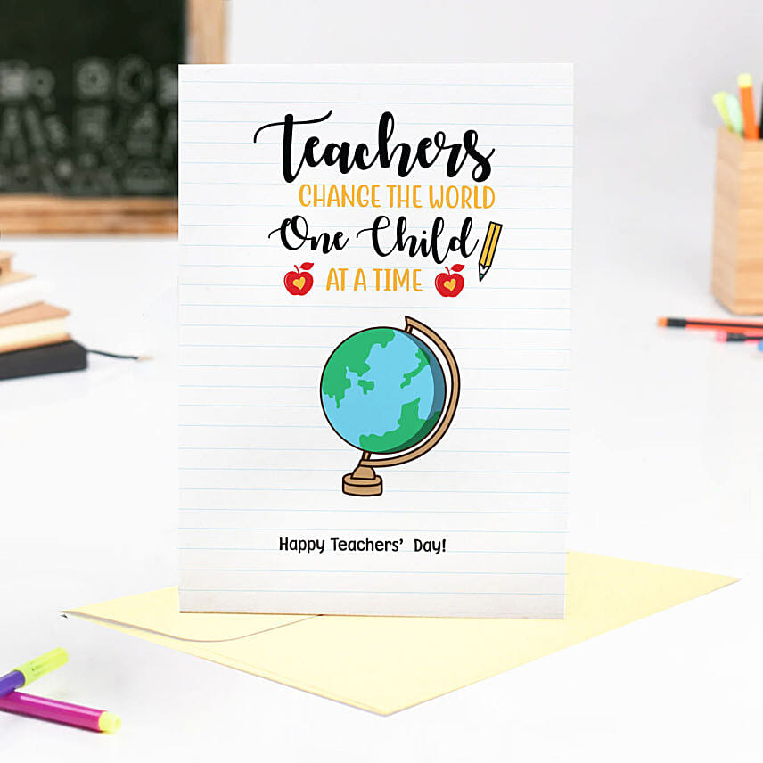 Happy Teachers Day Greeting Card