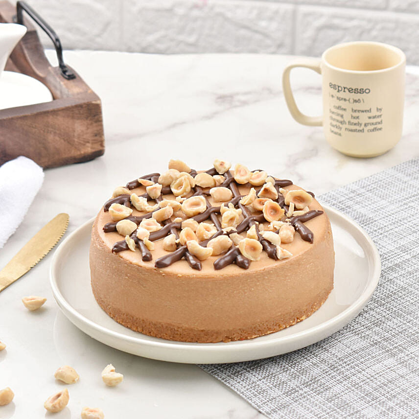 Hazelnut Baked Cheese Cake 4 Portion