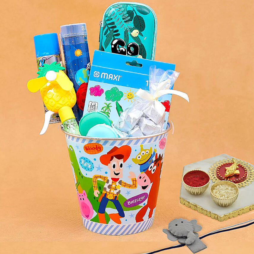 Its Playtime Basket for Kids With Rakhi