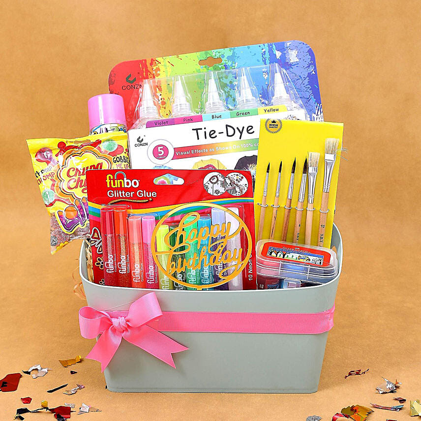 Love Tie n Dye and Painting Basket for Kids