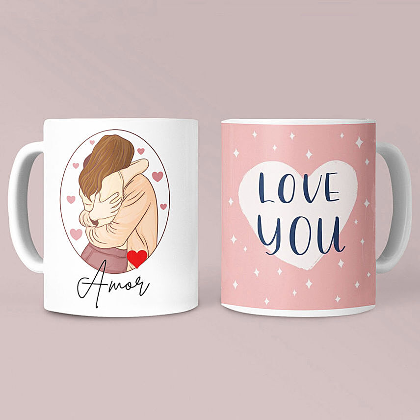 Love You Two Mugs Set