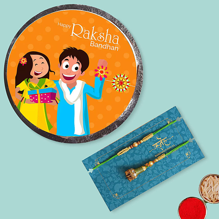 Lumba Set and Rakshabandhan Cake