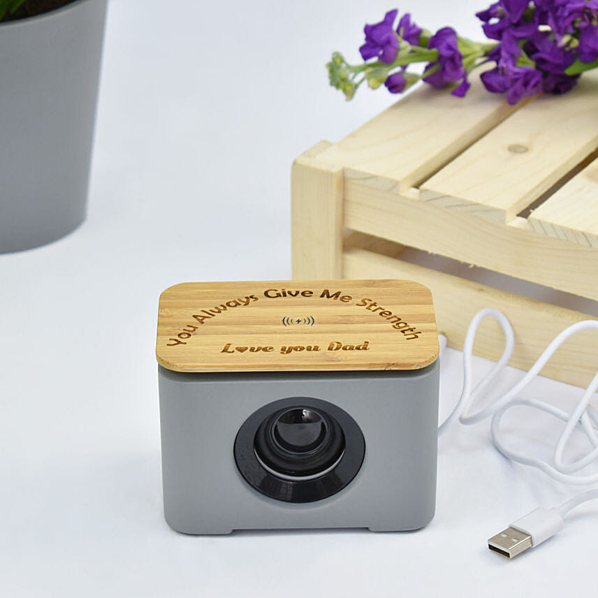 Message for Dad Wireless Charger and Speaker