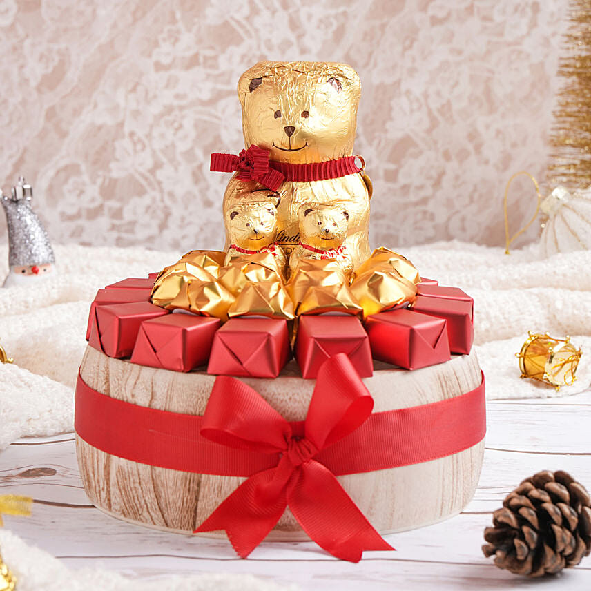 Mini Lindt Teddy Christmas Chocolates