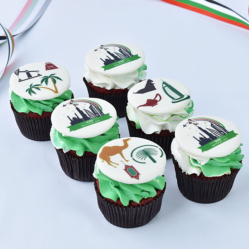 National Day Delights Cupcakes