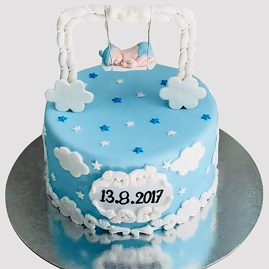 New Born Baby Designer Marble Cake