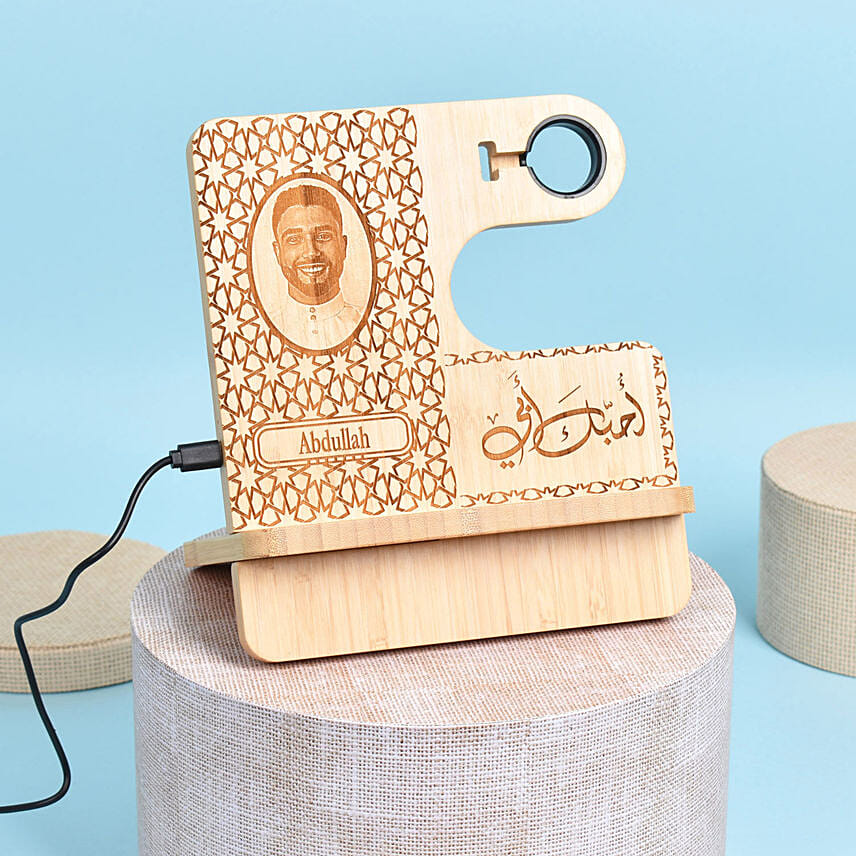 Personalised 3 in 1 Wireless Charging Station