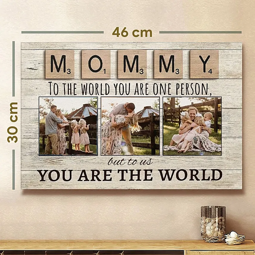 Personalised Canvas Photo Frame For MOM