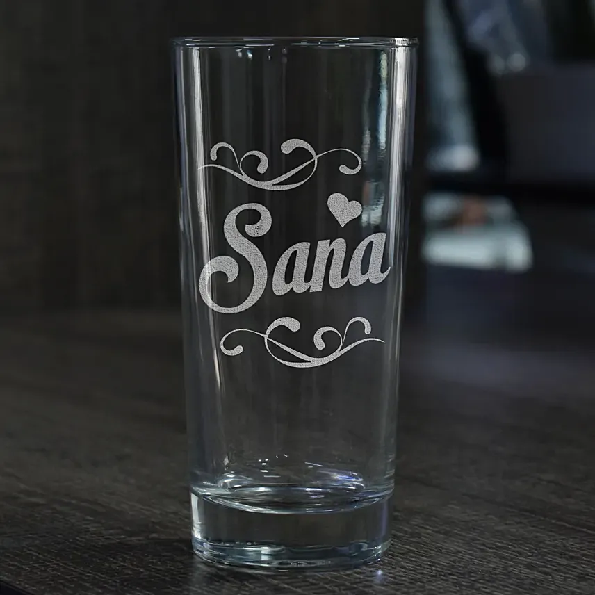 Personalised Engraved Water Glass