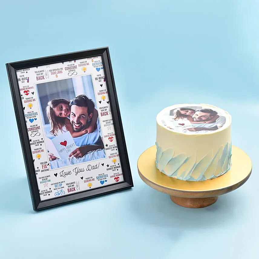 Personalised Frame and Cake