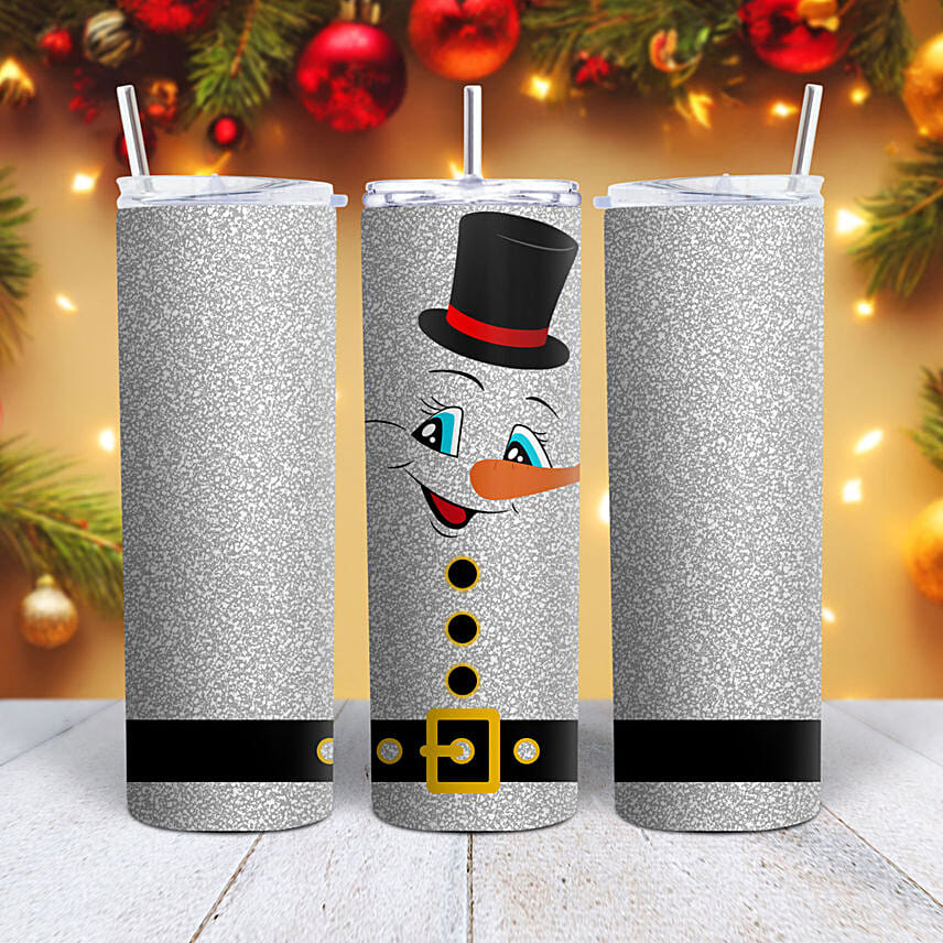 Personlized Snowman Travel Sipper