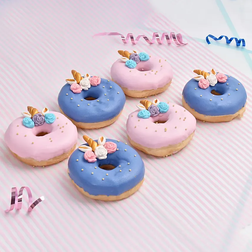 Pink And Blue Donuts