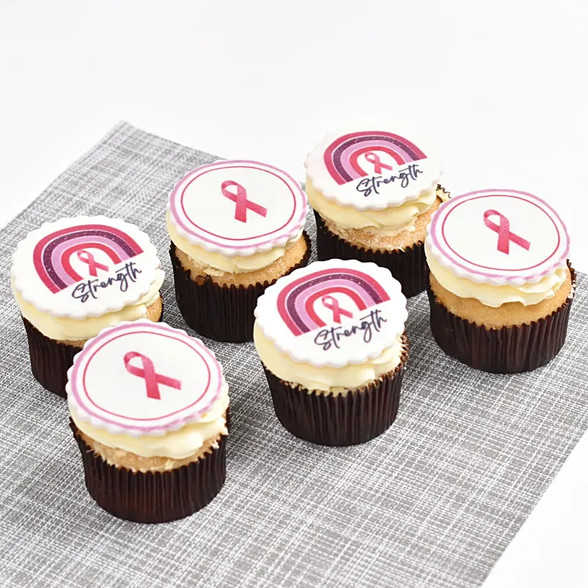 Pink Ribbon Cupcakes