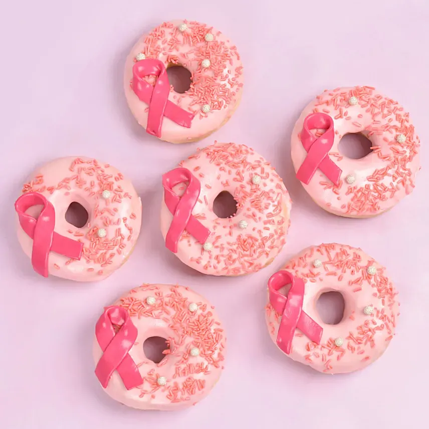 Pink Ribbon Donuts 6 Pieces