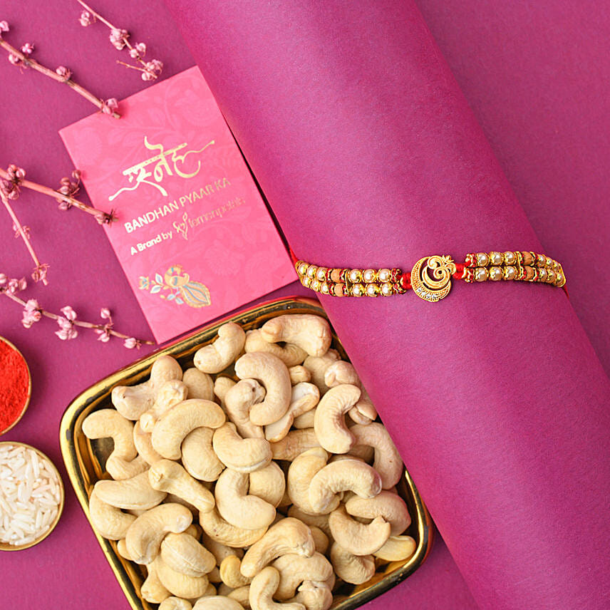 Sneh Graceful Om Rakhi & Cashew