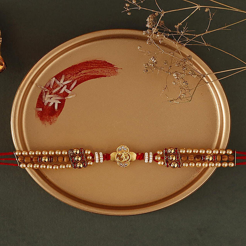 Sneh Shimmering Om Rakhi