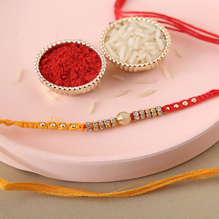 Sneh Shining Beads Rakhi