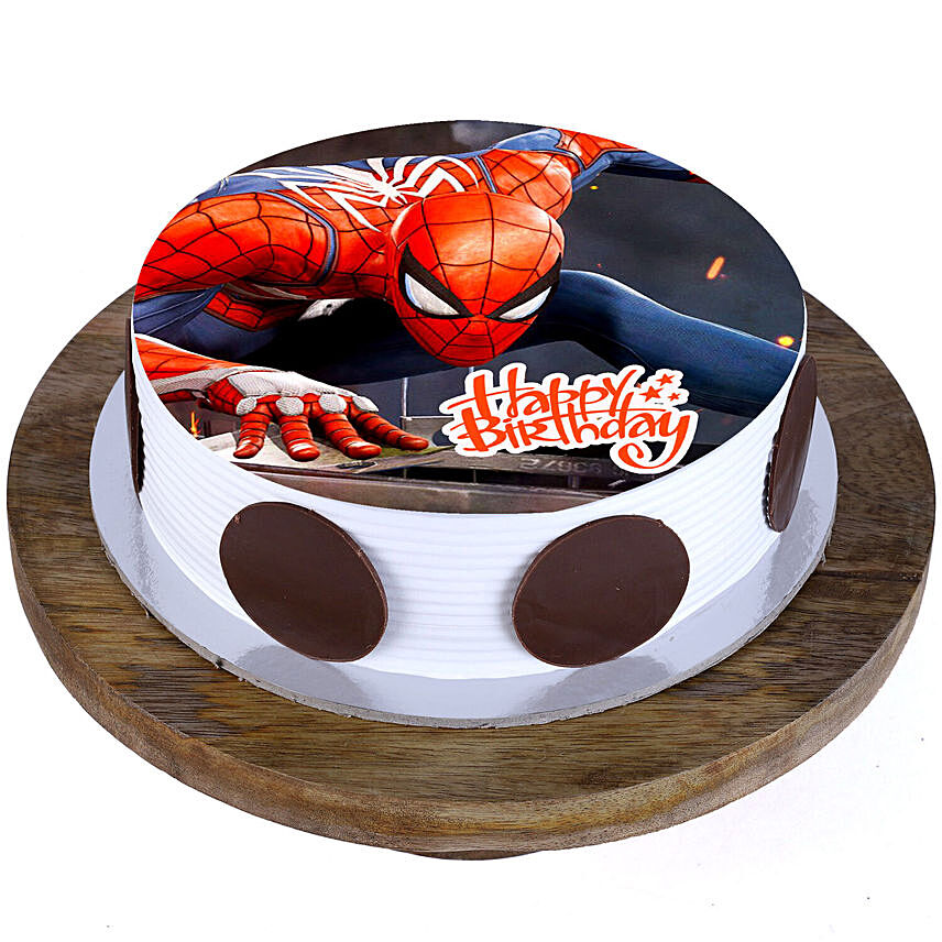 Spiderman Truffle Cake 1 Kg Eggless