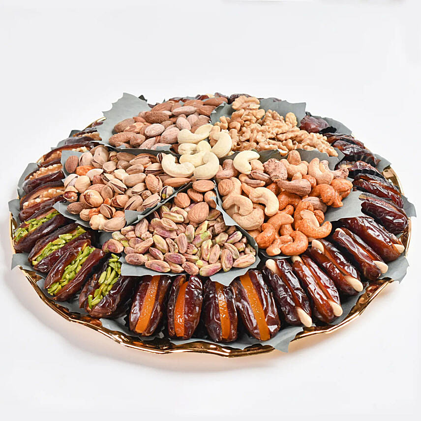 Stuffed Dates and Premium Nuts Platter