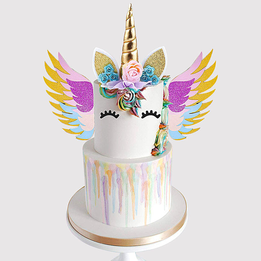 Unicorn Fairy Marble Cake