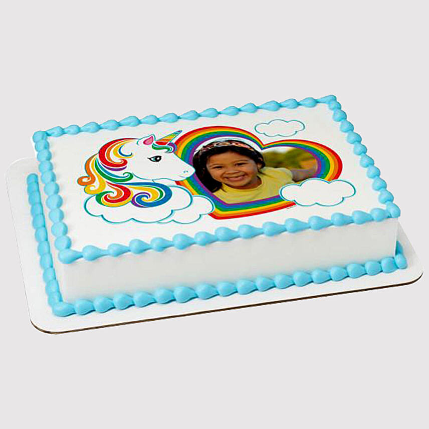 Unicorn Special Photo Marble Cake