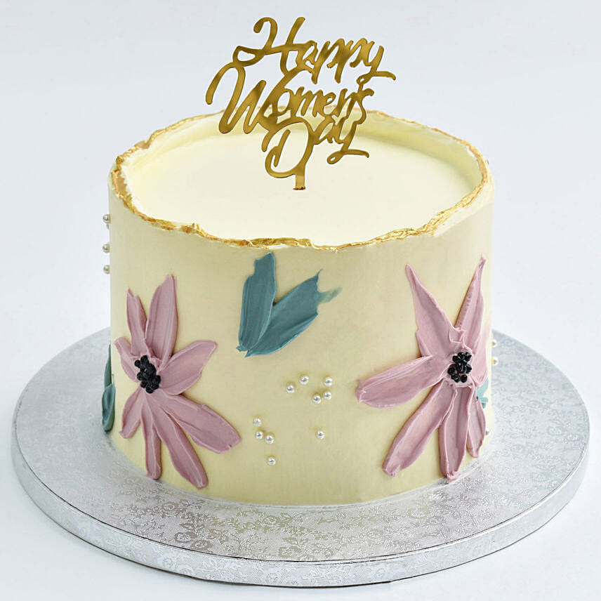 Order Womens Day Special Chocolate Floral Cake 8 Portion Online | Same ...