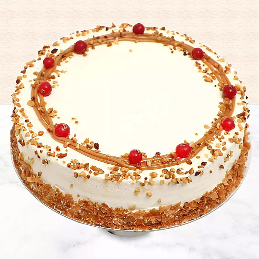 Yummy Butterscotch Eggless Cake- 1 Kg