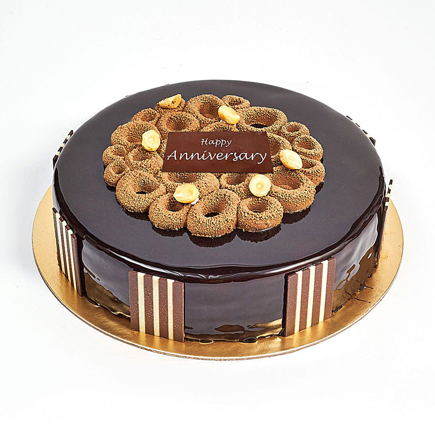 1 Kg Chocolate Hazelnut Cake For Anniversary