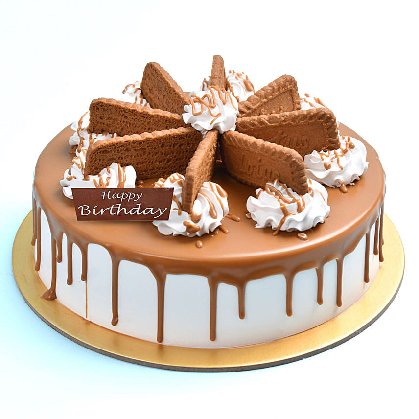 1 Kg Lotus Biscoff Cake For Birthday