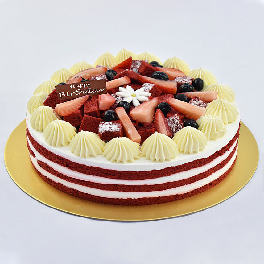 2 Kg Red Velvet Cake For Birthday