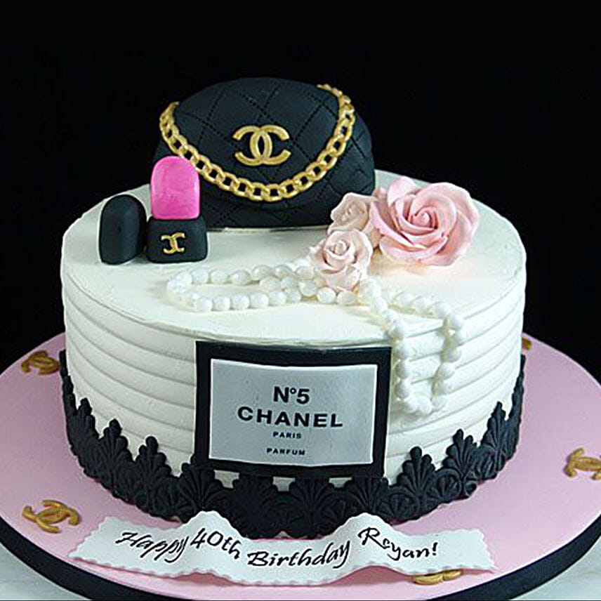 3D Chanel Handbag cake Marble