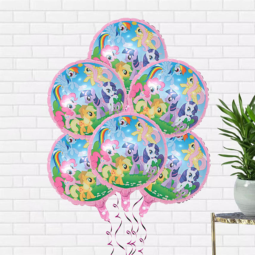 6 My Little Pony Printed Balloons
