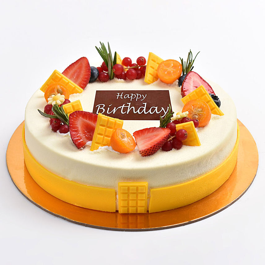 500 grams Eggless Vanilla Berry Cake For Birthday