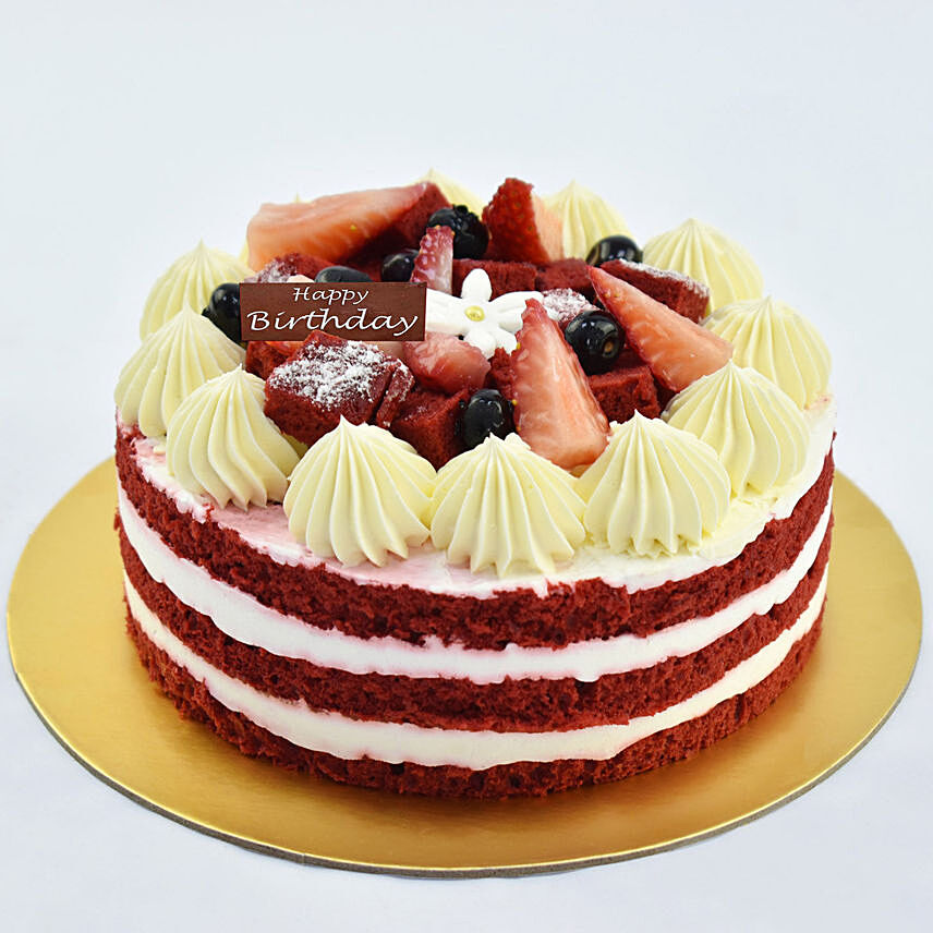 500 grams Red Velvet Cake For Birthday