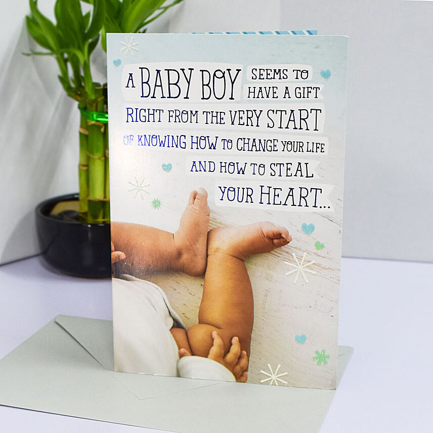 A Baby Boy Greeting Card