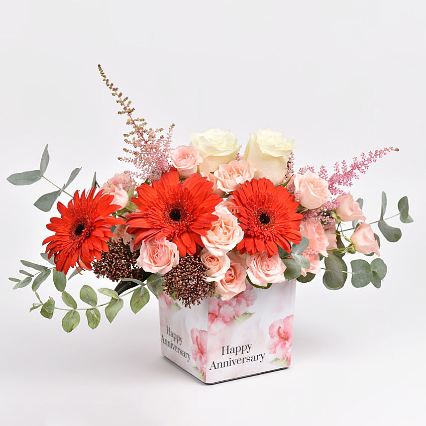 Anniversary Wishes Floral Blush