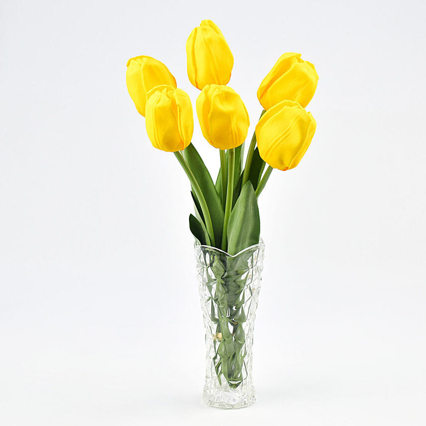 Artifical Yellow Tulips