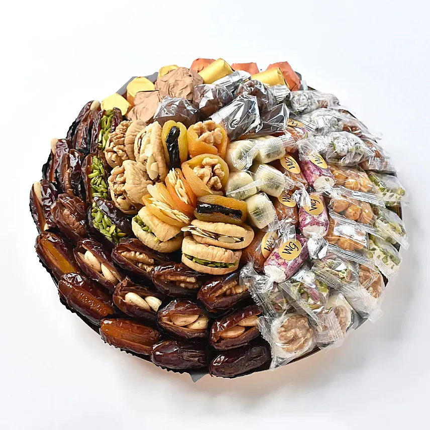 Assorted Dates and Sweets Platter By Wafi