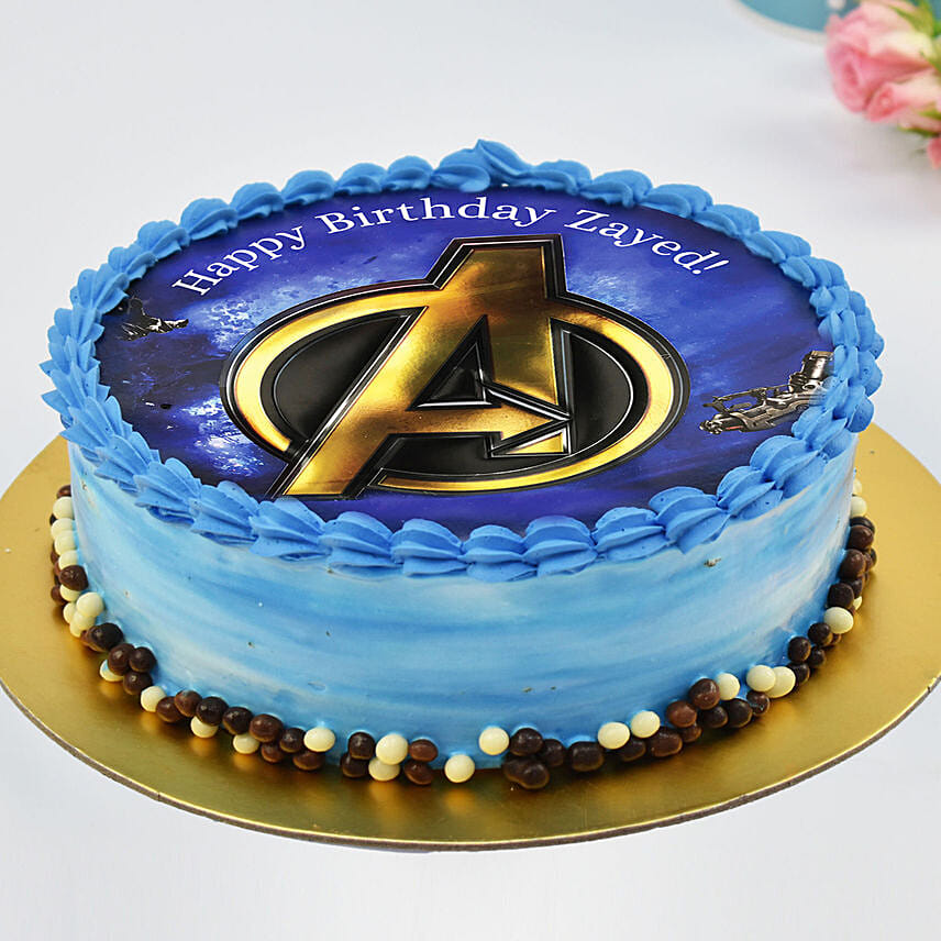 Avengers Logo Birthday Chocolate Cake One kg