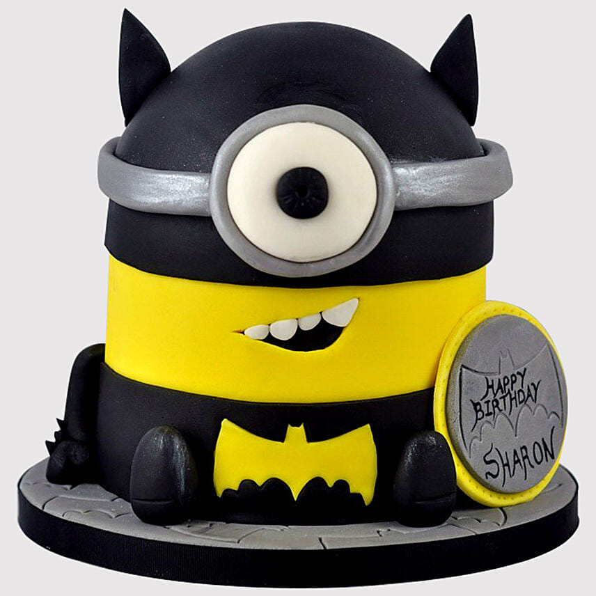 Batman Minion Truffle Cake