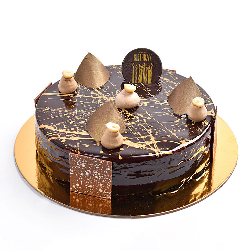 Birthday Chocolate Hazelnut Cake 4 Portion