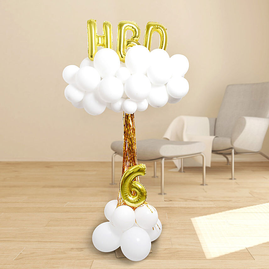 Birthday Cloud Balloon Arrangement